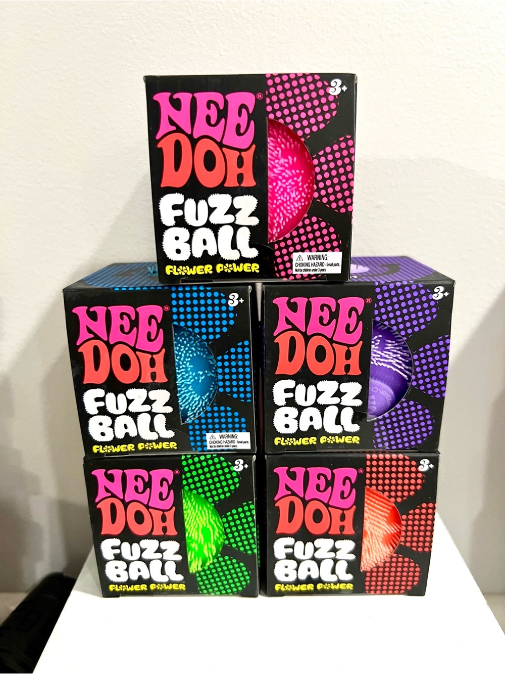 Authentic 5 NEEDOH Fuzz Ball Flower Power